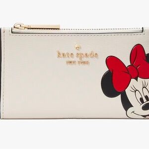 Kate Spade Disney X Kate Spade New York Minnie Small Slim Bifold Wallet